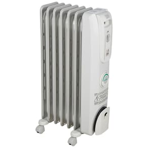Aquecedor a Óleo Portátil 3 Configurações Temperatura Sem Montagem e Manutenção no Óleo, DELONGHI EW7707CM, Branco