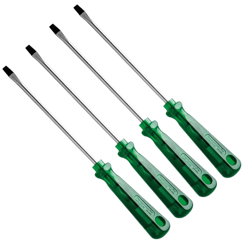 Kit 4 Chave De Fenda Crv 1/8x3 Crv Tramontina Pro 44110/010