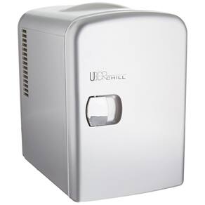 Mini Geladeira e Frigobar para carro Portátil Capacidade 6 Latas 4L Termoelétrico 110 V, APPLIANCE UB CH1 SILVER, Prateado