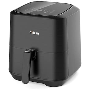 Fritadeira Elétrica AirFryer, Capacidade 5L, Painel Digital, 1700W, 110v, MILIN, Preto