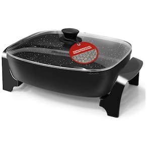 Panela Elétrica Multifuncional de 10 L, Alumínio, 1500W, 110v, ELITE GOURMET EG6203, Preto