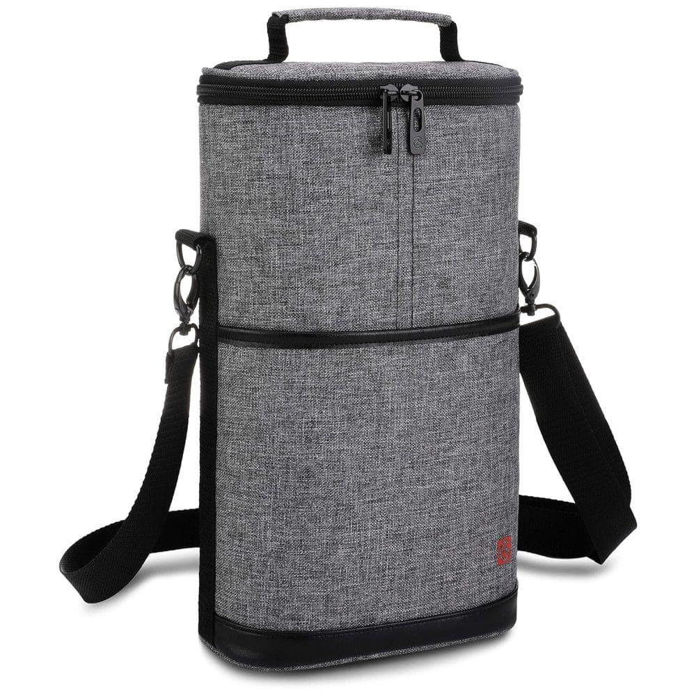 Bolsa Térmica Para Transporte de Vinhos até 2 Garrafas, ALLCAMP OUTDOOR GEAR, Cinza