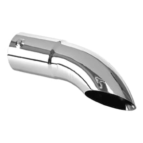 Ponteira Escapamento Cromada 2 Polegadas Curva 23cm