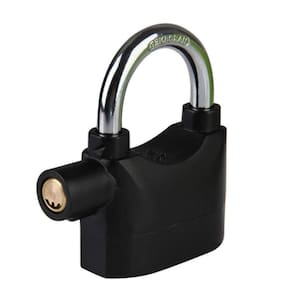 Cadeado Com Alarme Sirene 110dba, Anti-furto, Som Alto, Trava Sonora, Ideal Para Bike, Moto E Portão, à Prova D`água
