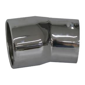 Ponteira Escapamento Caminhão Cromada 3,5 Polegad Curva 20cm