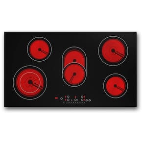 Cooktop Elétrico de Embutir com 5 Queimadores de Indução e 9 Níveis de Temperatura, 240V 8600W, VBGK, Preto