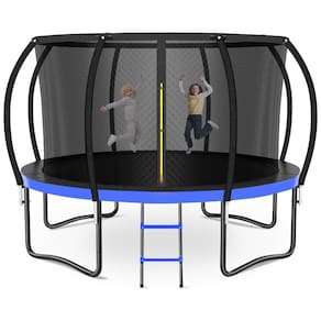Cama Elástica Reforçada até 204 kg, Tamanho 4,26 Metros, Zevemomo, Azul