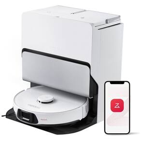 Robô Aspirador e Esfregão Roborock S8 Max Ultra, Base Tudo-em-Um, Navegação LiDAR PreciSense, Detecção de Sujeira, Autovazamento, 8000Pa de