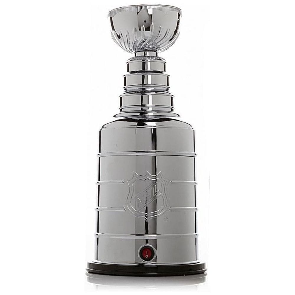 Pipoqueira Elétrica com Tema Liga NHL Stanley Cup, Copo Medidor e Fácil de Limpar, 110V, Uncanny Brands, Prata