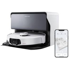 Roborock S8 MaxV Ultra: Aspirador Robô e Esfregão com Abastecimento e Drenagem Automáticos, Design FlexiArm, Lavagem e Secagem Automáticas.