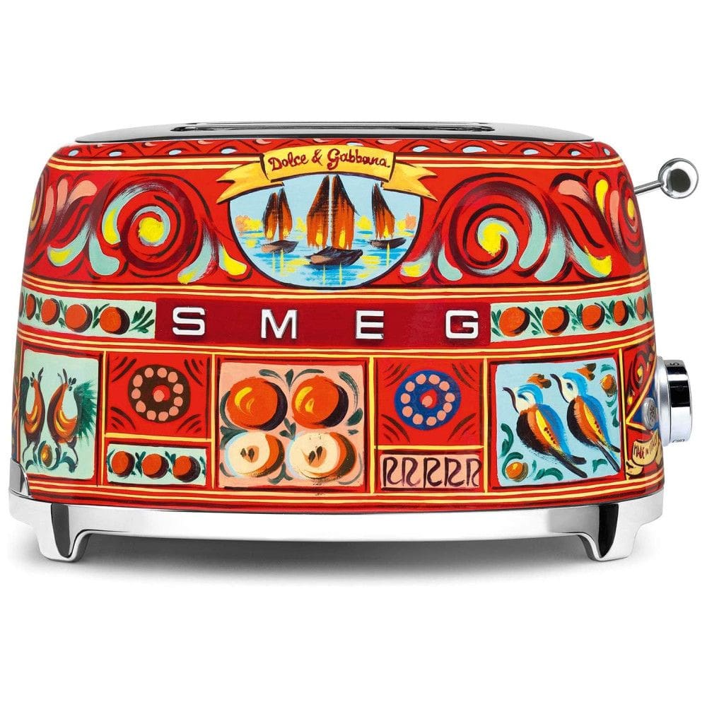 Torradeira Smeg Dolce x Smeg 2 Fatias com 6 Configurações e Função de Descongelamento - Coleção Sicily Is My Love