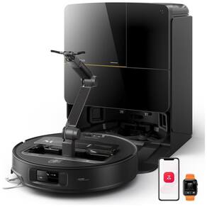 Roborock Saros Z70: Aspirador Robô e Esfregão com Braço Mecânico OmniGrip e Limpeza Poderosa de 22,000Pa - Preto