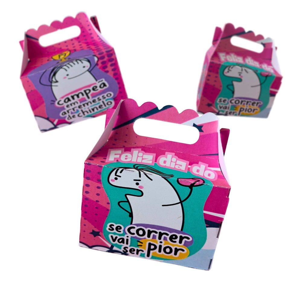Kit Especial 10 Lembrancinhas Divertidas Flork Caixinhas Para Dia das Mães