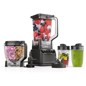 Mixer Ninja, Multiuso para Sucos, Congelados, Molhos, Jarra de 2 Litros, Processador, Copo de 500ml, 1000W de Potência.