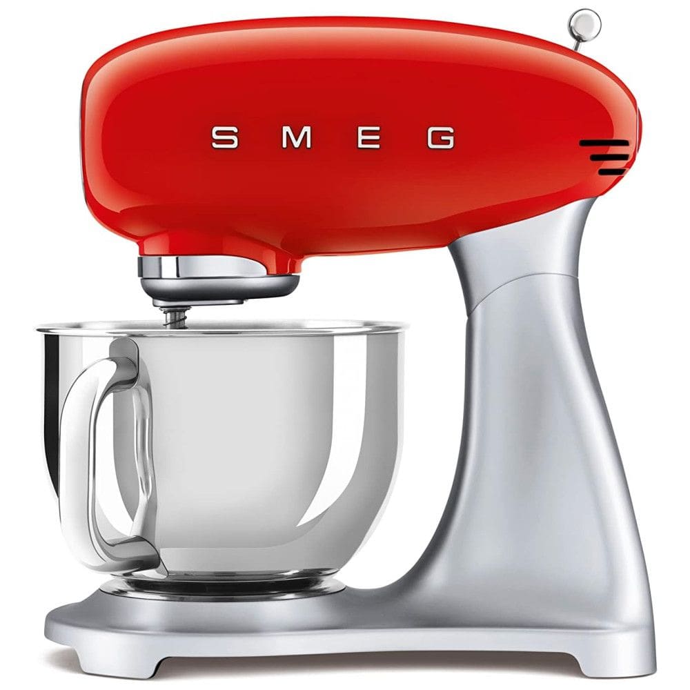 Batedeira SMEG Stand Mixer e Acessório de Rolos e Cortadores de Massa, Vermelho