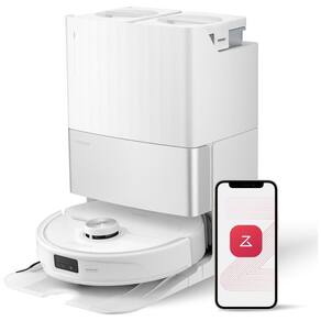 Robô Aspirador e Esfregão Roborock Qrevo Master, 10.000Pa, Braço Flexível, Lavagem e Secagem Automáticas, Reconhecimento de Obstáculos,