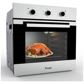 Forno de Parede 60cm TOPWISH, 65 Litros, Elétrico Embutido, Convecção, Controle Mecânico, 5 Funções de Cozimento