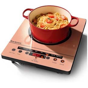 Cooktop Elétrico Portátil de 1 Boca, Fogão Elétrico 110V com Plugue, Touch Screen com Trava de Segurança, Timer, 9 Níveis de