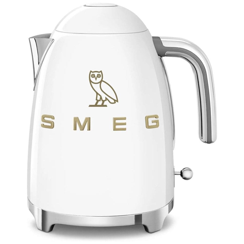 Chaleira Elétrica Smeg x OVO 1.7L, Coleção OVO, Chaleira SMEG 50`s Retro Style 7 Copos Branca