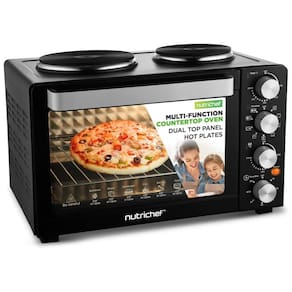 Forno Elétrico Nutrichef 30 Litros 2 Resistências 1500 Watts 7 Funções - Assar, Grelhar, Tostar e Mais - Com Bandeja de Assar.
