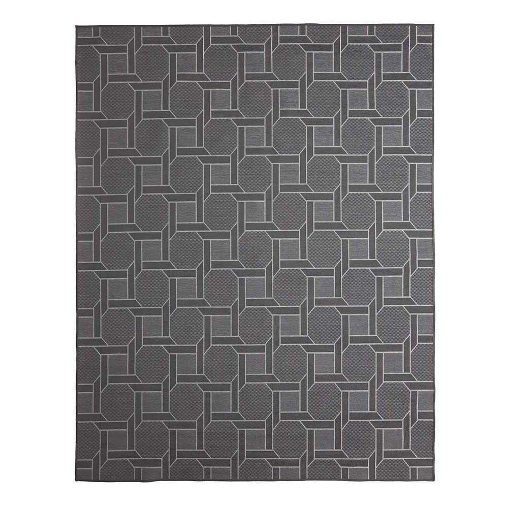 Tapete Para Sala Funcional Corrente 56 Chumbo 2,00x3,00m