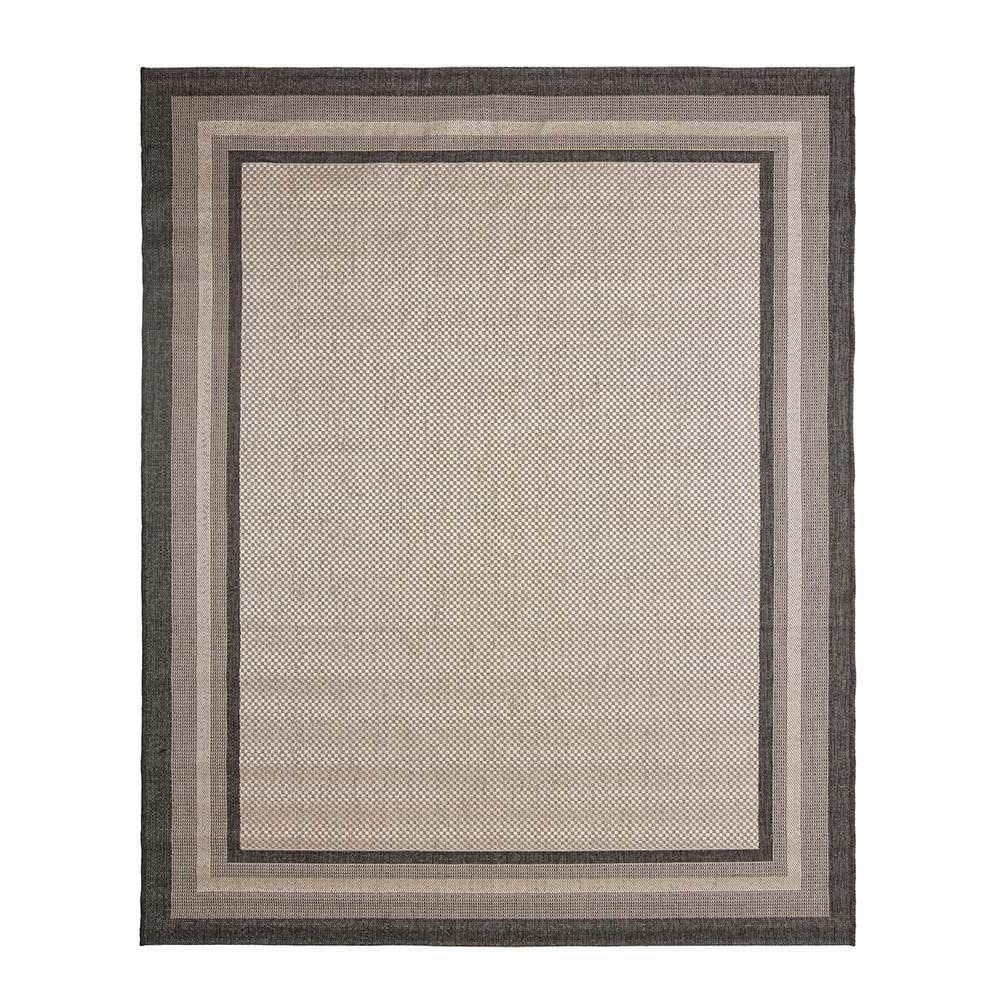 Tapete Sala Sisal Eco-nature Moldura 56 Chumbo 3,00x4,00m