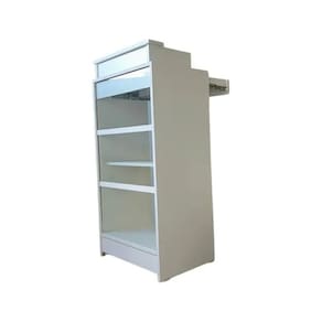 Balcão Caixa Vitrin Lojas E Comércios 100% Mdf Branco Desmontado - Suprema Móveis