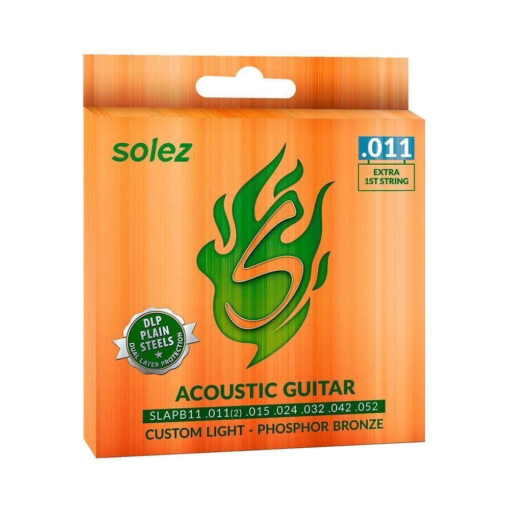 Encordoamento Solez P/ Violão Aço Slapb11 0.11/0.52 - Ec0347