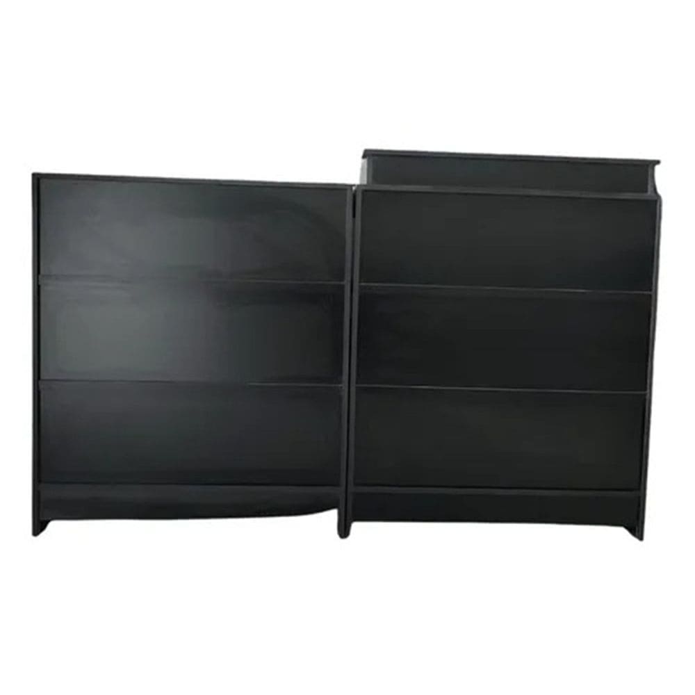 Balcão Caixa + Recepção 100% Mdf Preto - Suprema Móveis