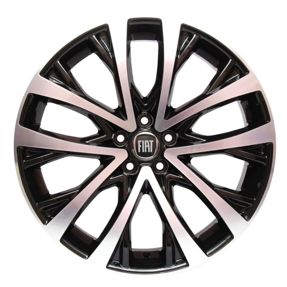 Roda Fiat Toro Aro 20 5X110 Diamantada Preta  1 Unidade