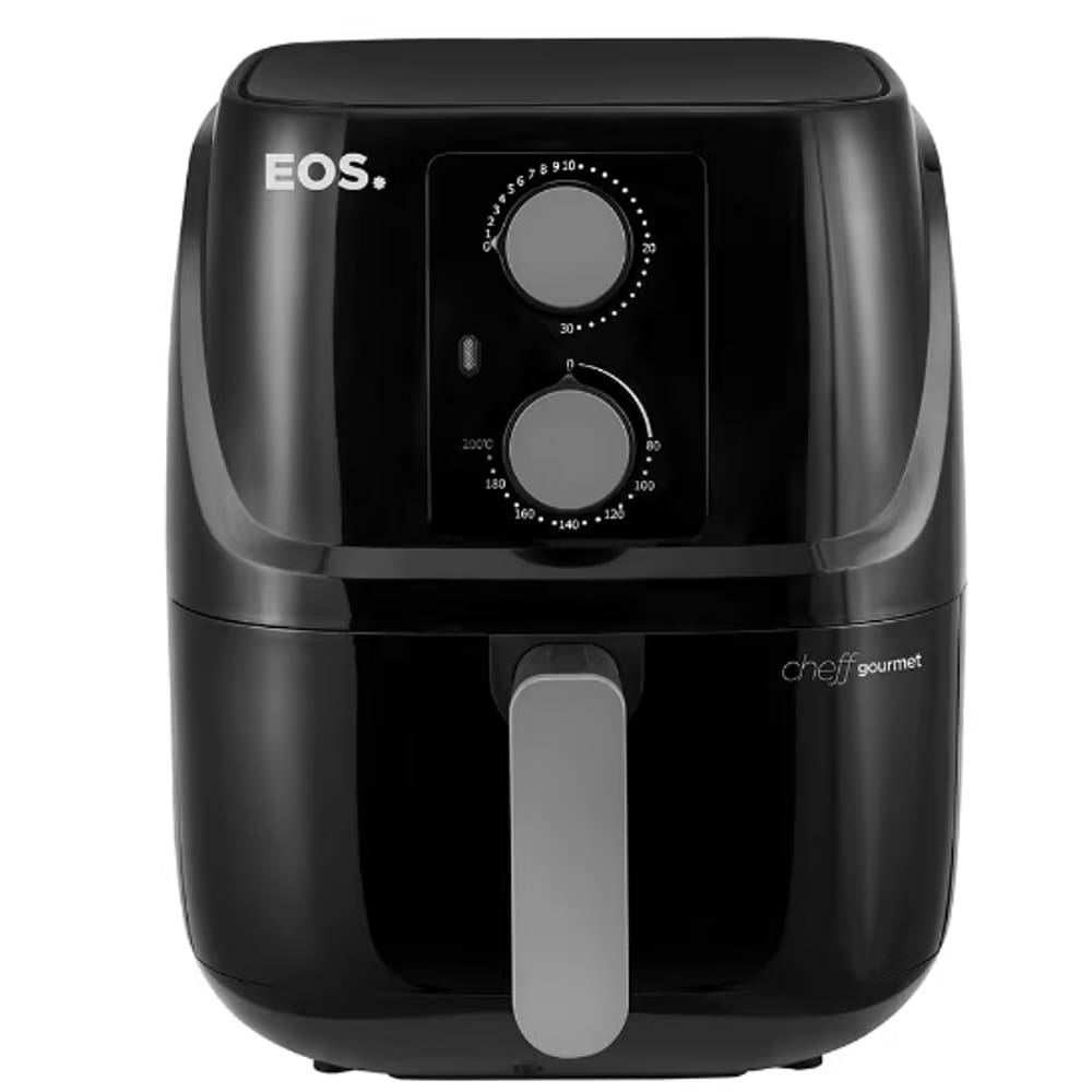Fritadeira Eletrica Airfryer 3L EOS 1300W Antiaderente Preta 220V