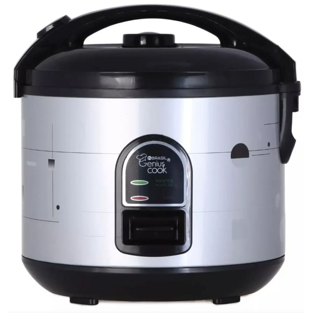 Panela Eletrica de Arroz 5 Xicaras GeniusCook 400W Preta Inox 127V