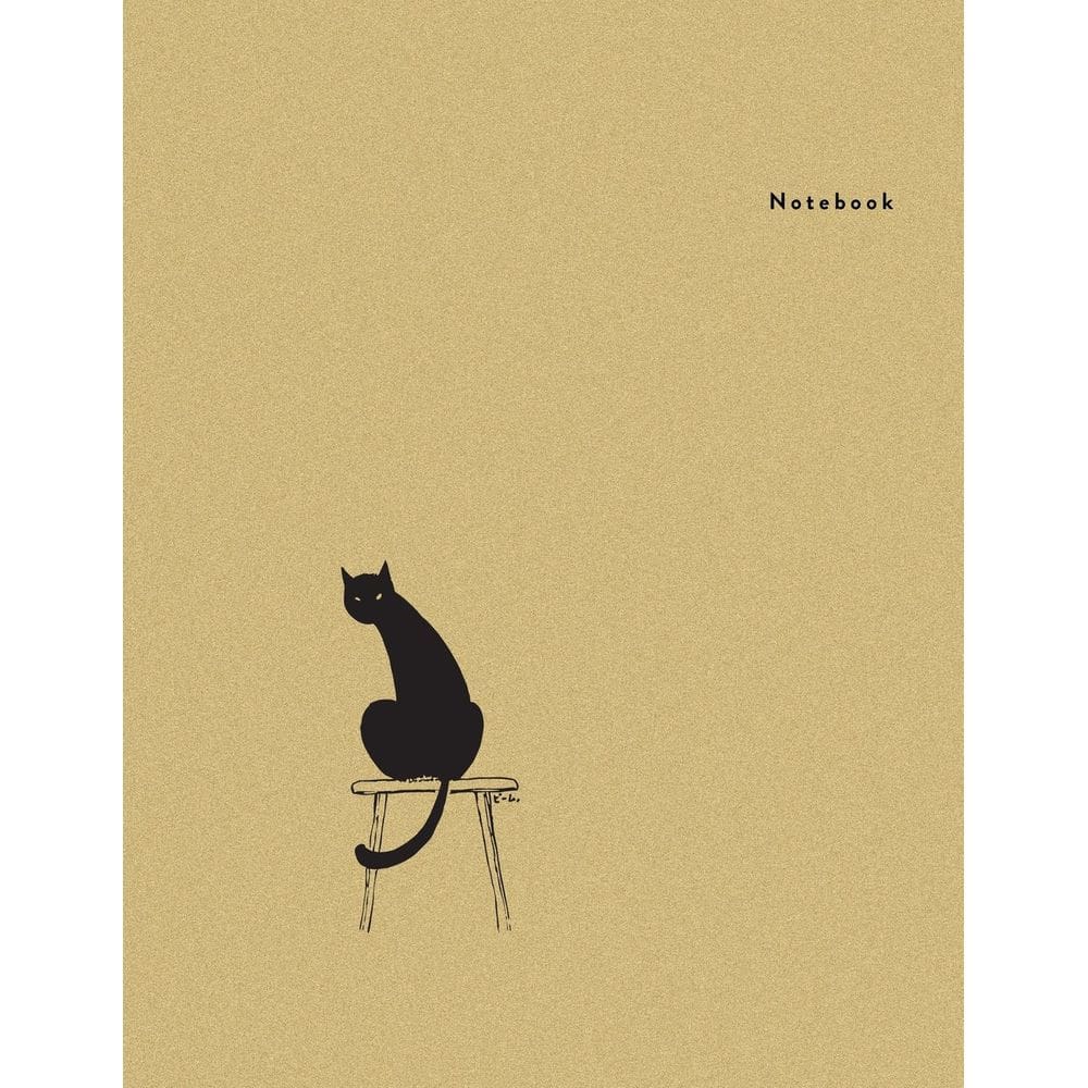 Caderno Genérica Cat on the Chair Minimal Design 110 páginas