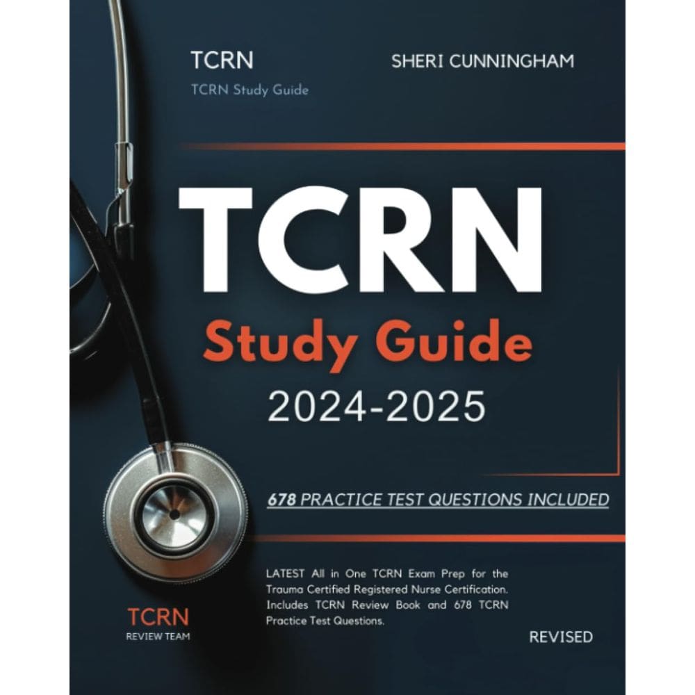 Guia de estudo Genérica TCRN 2024-2025 com livro de resenhas e 678 testes