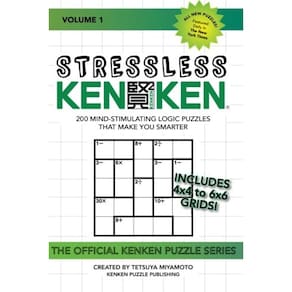 Livro de quebra-cabeças Stressless KenKen: 200 Mind-Stimulating Logic