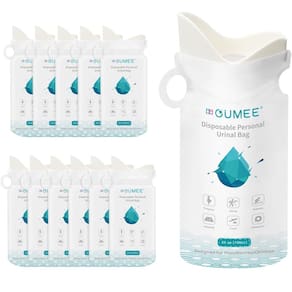Sacos de mictório descartáveis OUMEE Saco de xixi de acampamento de 700 ml (20 unidades)
