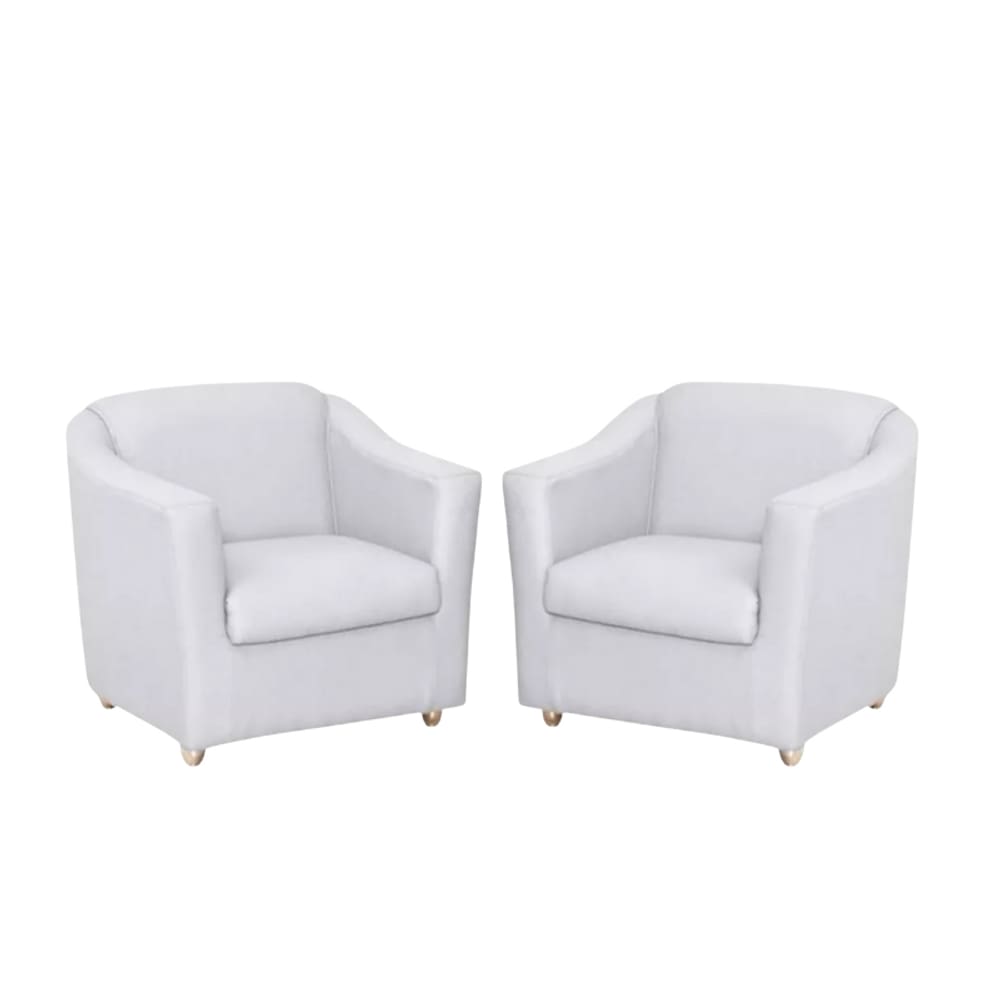 Kit 2 Poltronas Bia Decorativa Reforçada Recepção Clinica Salão Sala De Estar Courino