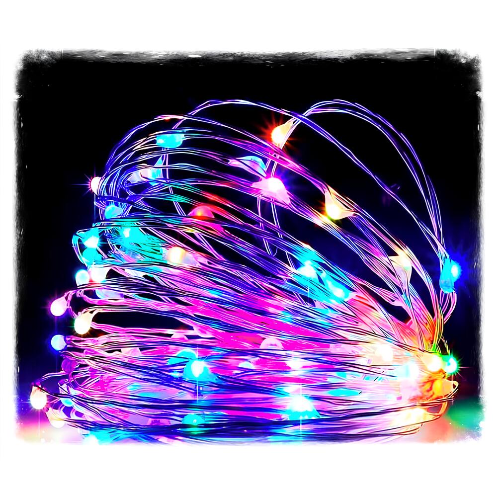 Fio De Fada 100 Lâmpadas Led Cordão Luz Colorida 10 Metros