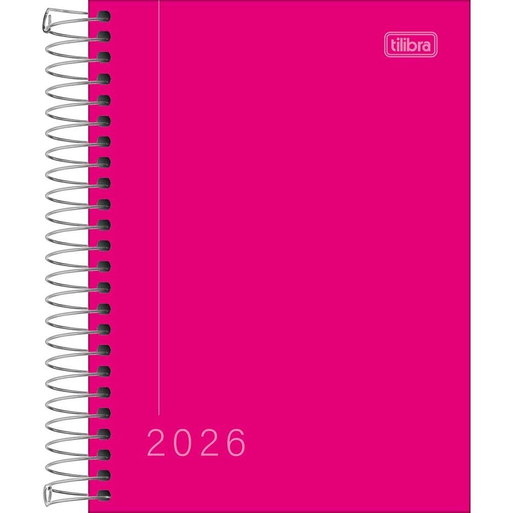 Agenda 2026 Espiral Diária Pepper Executiva Capa Dura 11,7 x 16,4 cm M4 Tilibra