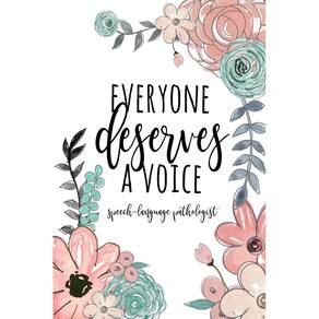 Notebook Fonoaudiólogo 6x9 SLP Journal Floral Gift