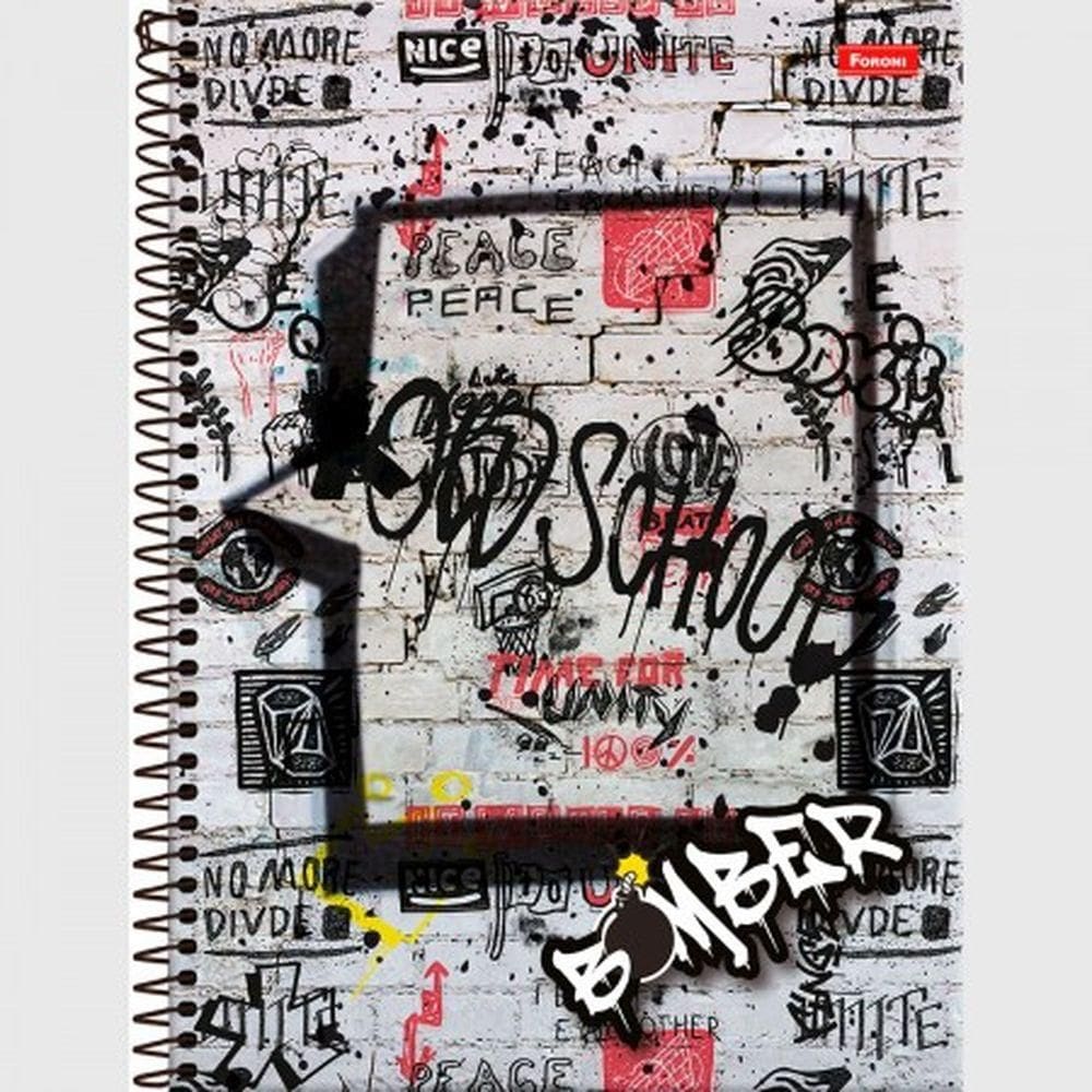 Caderno 10x1 Univ. Bomber 160Fls 31.6741-0 Capa 2 - Foroni