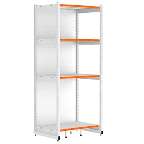 Rack Parede 202 Fit 60 Inicial Branco 90x60 Pe Laranja