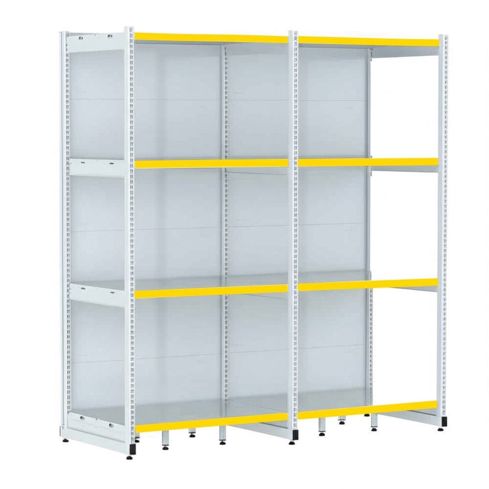 Rack Parede 202 Fit 60 Ate 2 Metros Branco 8 Bandeja Pe Amar