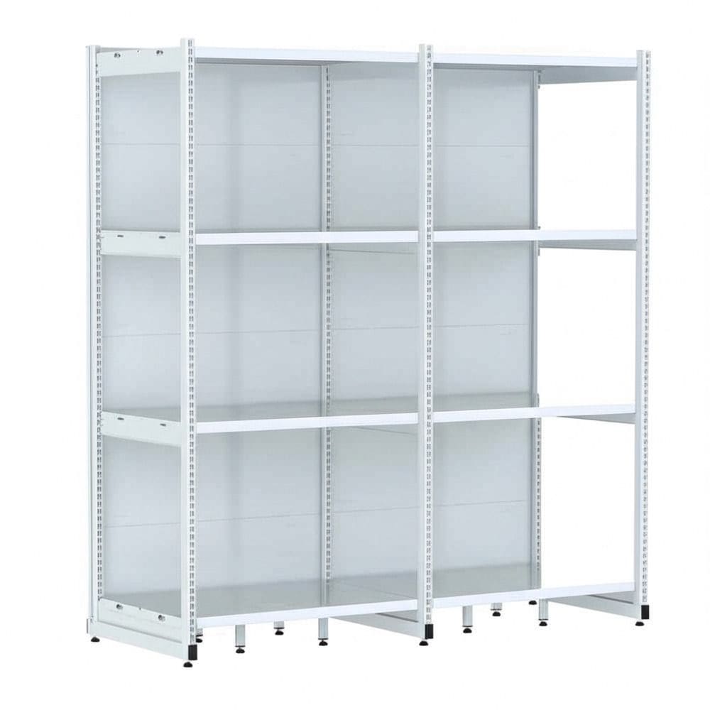 Rack Parede 202 Fit 60 Ate 2 Metros Branco 8 Bandeja Pe Bran