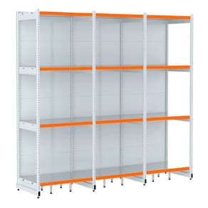 Rack Parede 202 Fit 60 Ate 3 Metros Branco 12 Bandeja Pe Lar