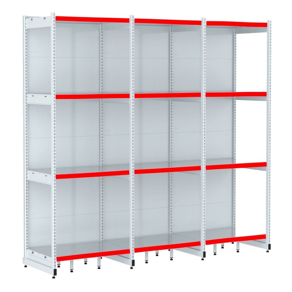 Rack Parede 202 Fit 60 Ate 3 Metros Branco 12 Bandeja Pe Ver