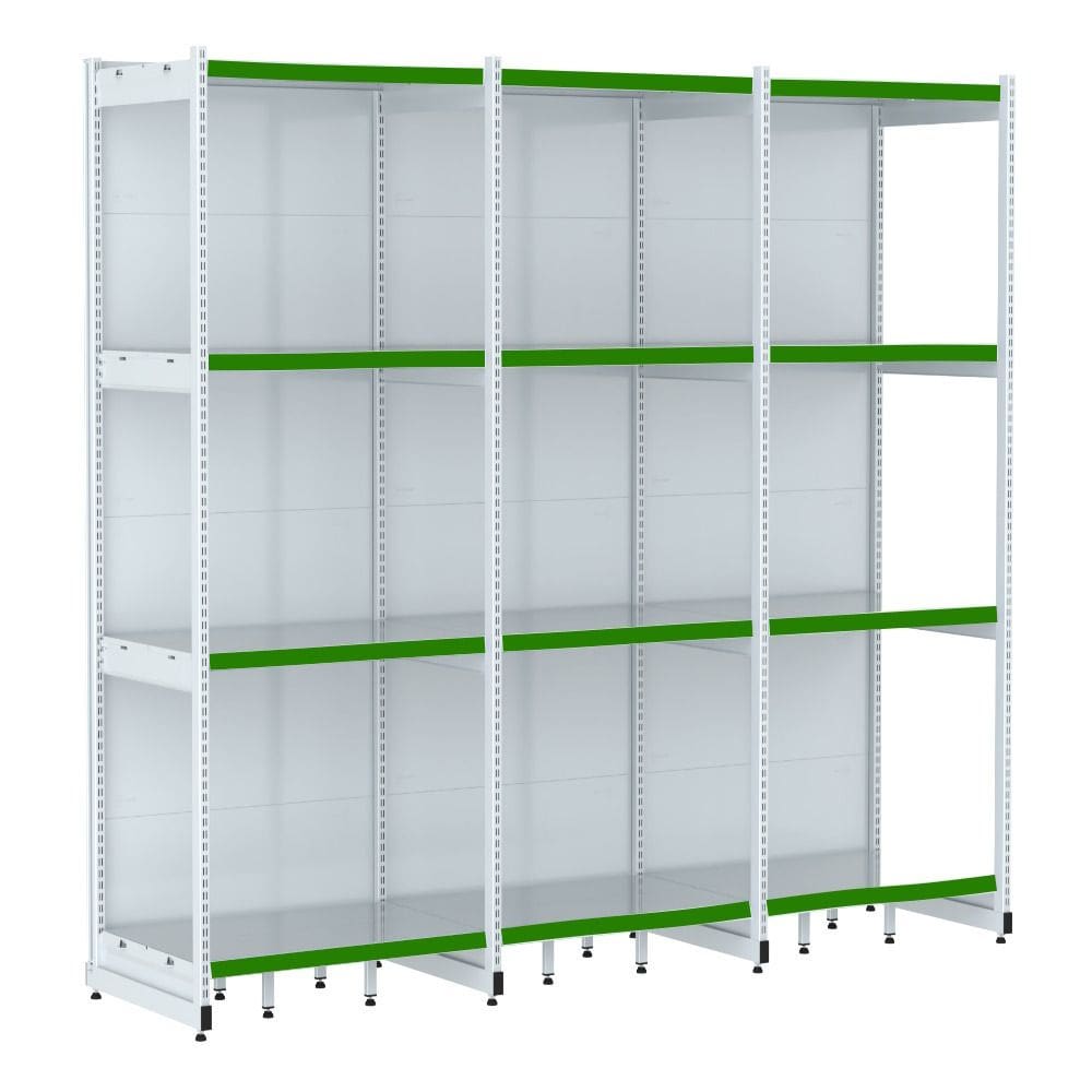 Rack Parede 202 Fit 60 Ate 3 Metros Branco 12 Bandeja Pe Ver