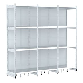 Rack Parede 202 Fit 60 Ate 3 Metros Branco 12 Bandeja Pe Bra