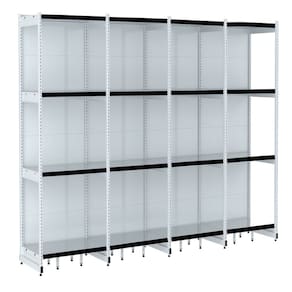 Rack Parede 202 Fit 60 Ate 4 Metros Branco 16 Bandeja Pe Pre