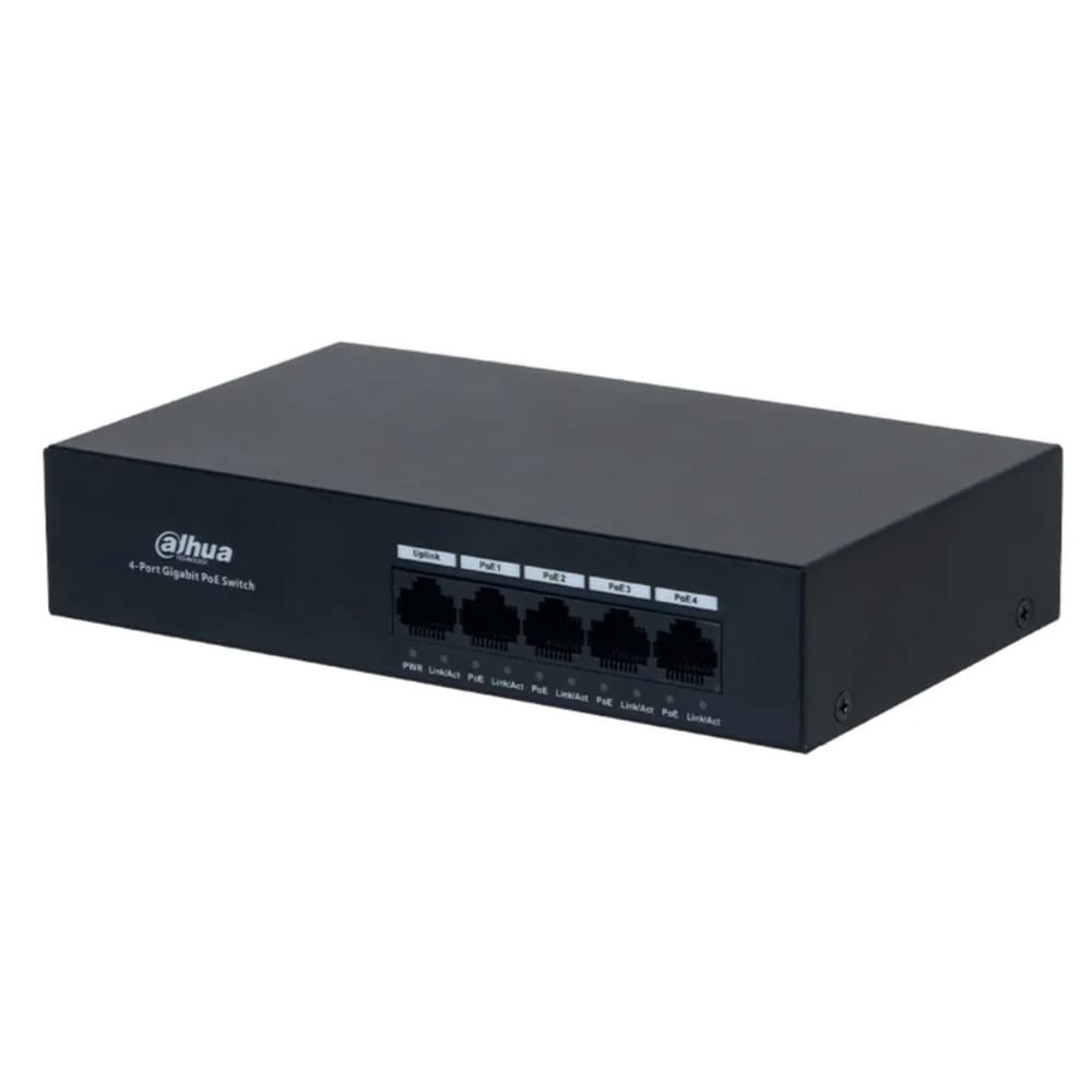 Switch Dahua Gigabit De 5 Portas Com 4 Portas Poe Nao Gerenciado Dh-Pfs3005-4Gt-36